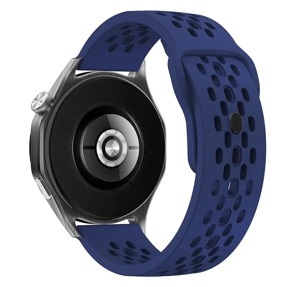 22 mm kvėpuojantis silikoninis dirželis Amazfit Bip 6 5 5 Unity/GTR 2 3 4 sportinei apyrankei Amazfit Stratos/Balance/Cheetah Pro apyrankė