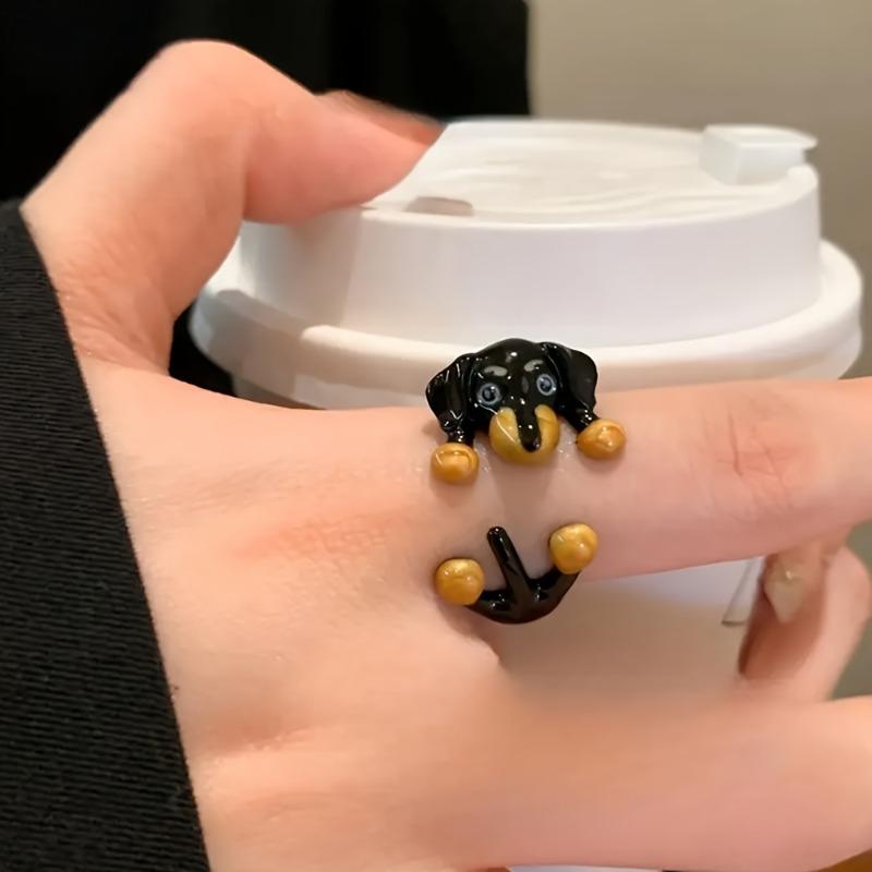 1pc Dog-Shaped Ring, Cute and Stylish Design Leads the Fashion Trend, Versatile and Easy to Wear, Suitable for Various Outfits