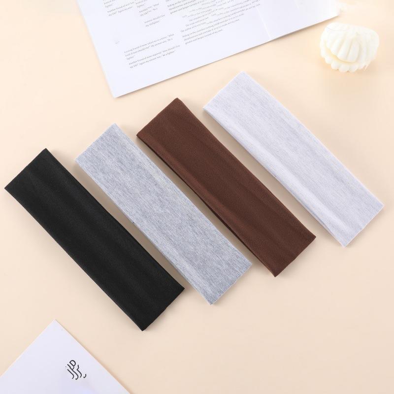 7cm Wide Headband for Women & Men, Solid Color Sports Sweatband