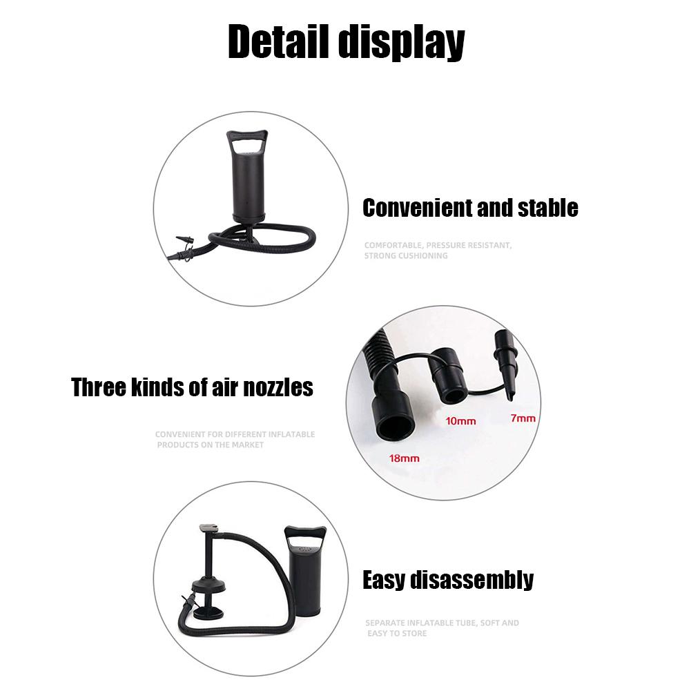 Two Way Air Pump Fast Inflation Hand Pulled Inflatable Pump Two-Way Handheld Inflatable Air Pump for Swimming Pools Mattresses