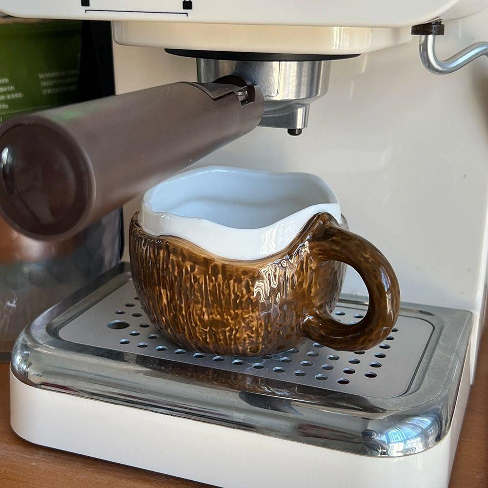 INS Creative Coffee Cup Irregular Imitation Coconut Shell Water Cup Coconut Ceramic Mug Household