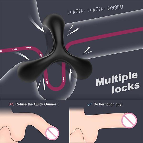 Men's Lock Ring Healthy Soft Help Erection Penis Ring Penis Foreskin Delay Ring Penis Ring Male Supply