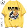 A Bowl Of Rich Lamian Noodles Design Unisexs Retro T Shirts Basics Simple TShirts Fashion Cotton Summer Clothing Unisex Loose Tee