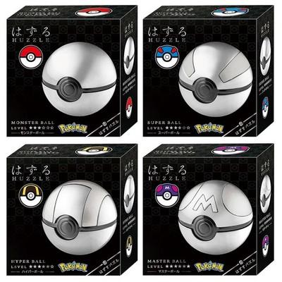 Hanayama Huzzle Pokemon Pokeball Puzzle 4 Set Monster Great Ultra Master Japan