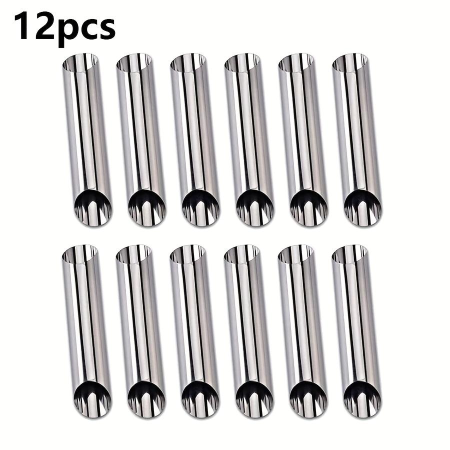 Stainless Steel Croissant Molds Non-Stick Cone Tube Baking Molds for Croissants Cream Danish Pastries Kitchen Baking Tools JXB