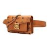 MCM Patricia Visetos Monogram Synthetic Leather Waist Bag Mini Women waist bag Brown Cognac MWZ9APA87CO001