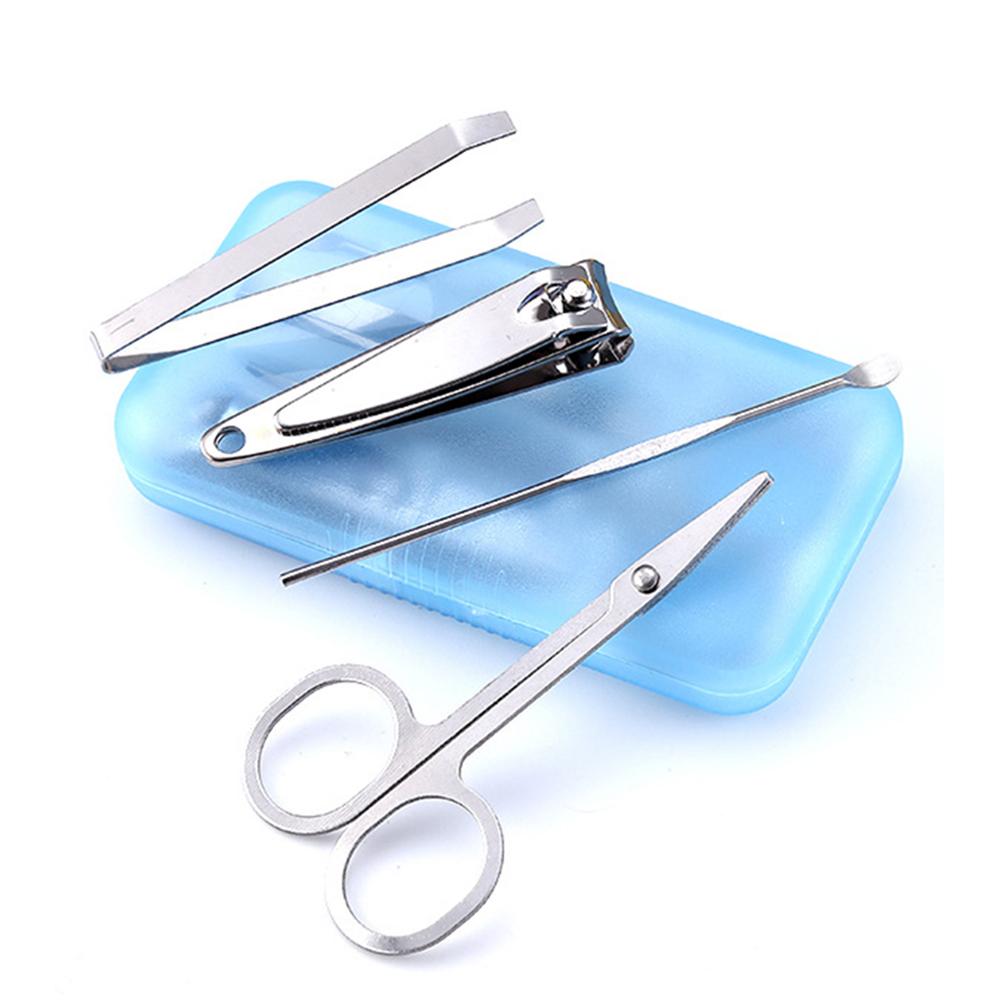 4-częściowy zestaw do manicure, zestaw obcinaczek do paznokci, narzędzia do pielęgnacji paznokci ze stali nierdzewnej, profesjonalne zestawy do pielęgnacji, prezent dla mężczyzn, ojca