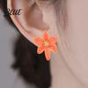 Fine Workmanship Earrings 1 Pair Stud Retro Style Colorful Enamel