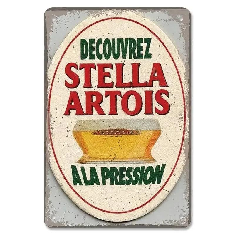 Famous Beer Brand Poster Metal Tin Sign Retro Belgian Dutch Beers Metal  for Bar Pub Club Man Cave Room Plaque Wall Art Decor