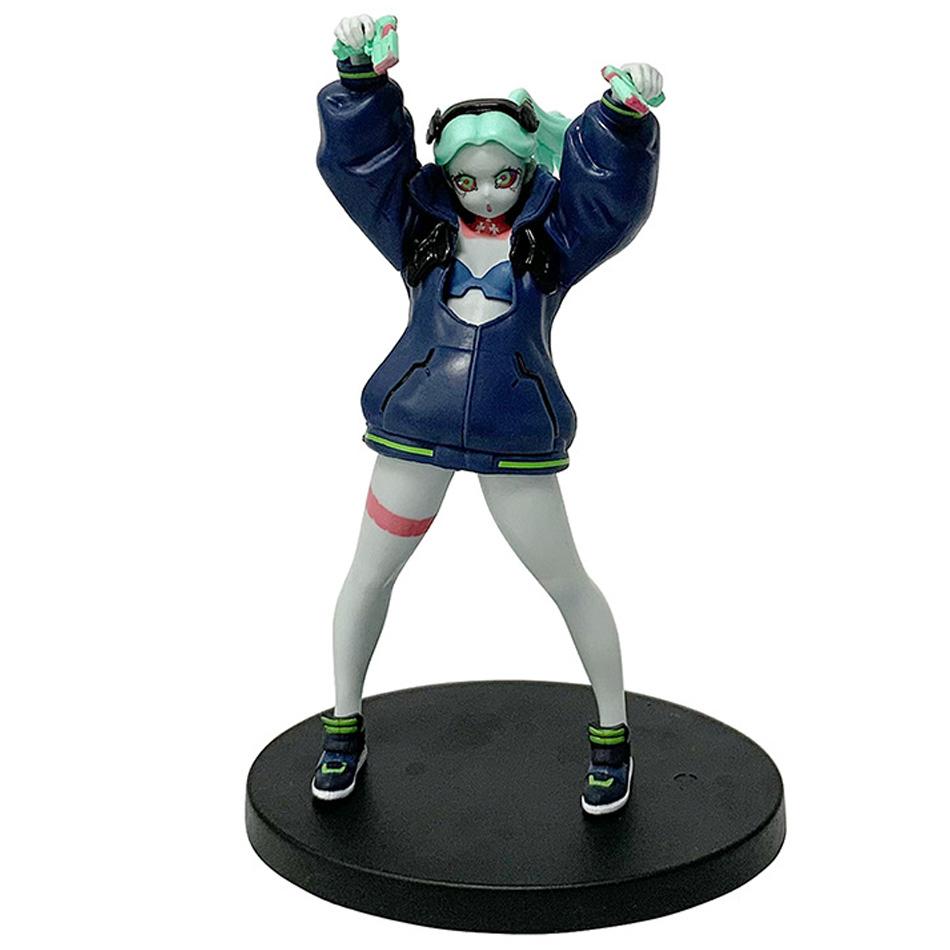 Cyberpunk Lucy Rebecca David Martinez Johnny Silverhand Standing Take Gun Action Figure Toys