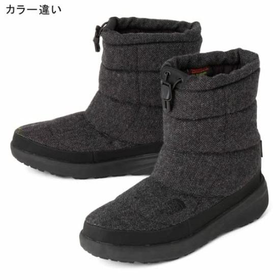 The North Face Nuptse Bootie WP Waterproof VIII Winter Pine Cone Cone Size cm Women's Boots, NFW52272, Brown/Pine Brown, 22.0