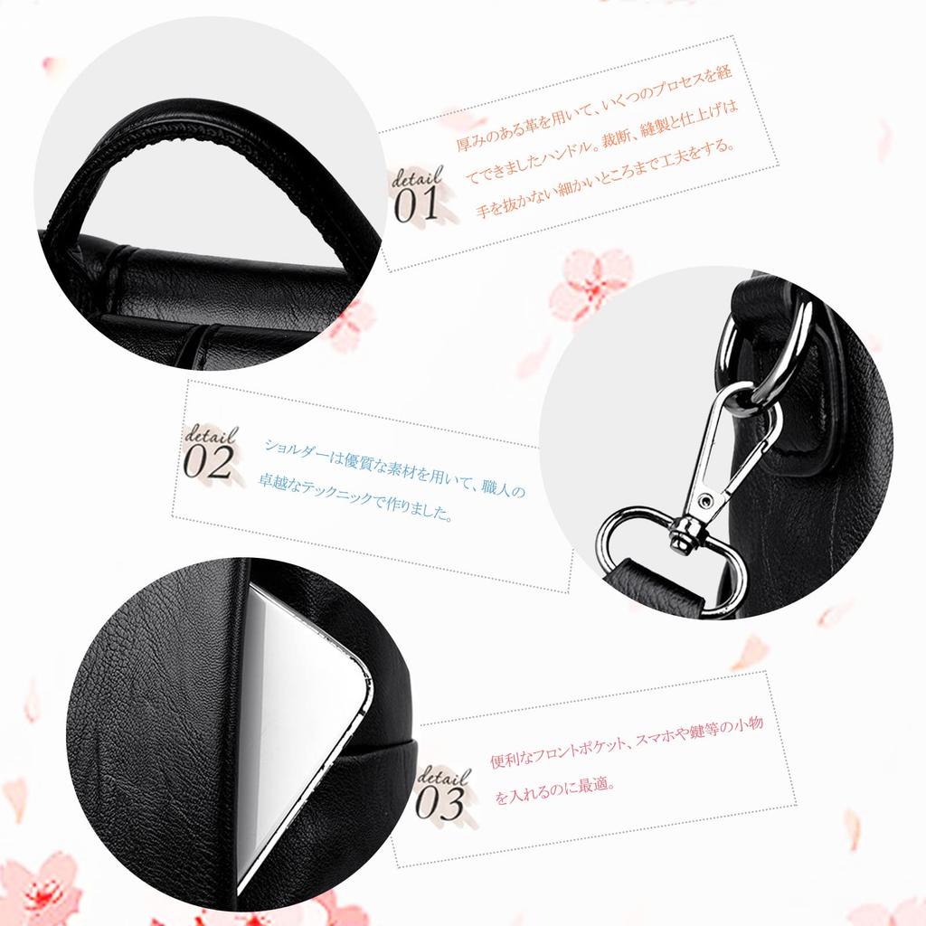 NICOLE & DORIS Damen Leder Mini Rucksack, Klein, Leicht, Wasserdicht, mit Mehreren Taschen und einer Rückentasche, Perfekt für den Lässigen Gebrauch von