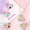 Heart Cross Pendant Birthstone Necklace: European & American Fashion Jewelry Gift