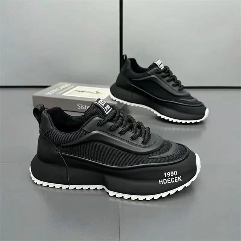 FashionCasual Mens Shoes Sneakers Mesh Increased Internal Platform Designer Chunky Male Man Sneakers Shoes for Men Women Men Shoes
