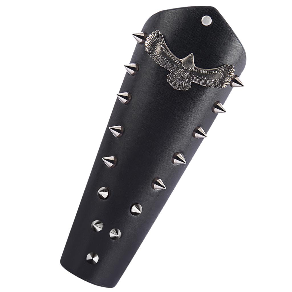 K9 Punk Rock Rivet multi couches Cercles Pyramid Stud chaîne bracelet simili cuir