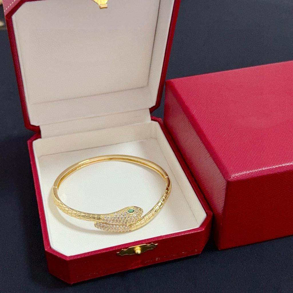 Serpent Bracelet with Full Diamonds Natural Stone Inlay Presenting Real details.Sweet Series, Multi Flower Bracelet Natural Stone