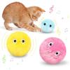 Palla Interattiva Peluche Giocattolo per Gatti Elettrico Sonoro Giocattolo per Addestramento Erba Gatta Gattino Tocca Suonante Prodotto per Animali Pallina Che Squittisce Giocattoli Soffici
