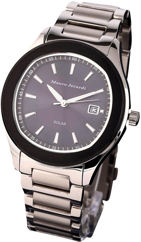 [Mauro Gerardi] Solar 3-hand Date Wristwatch MJ053-1 Men's Silver