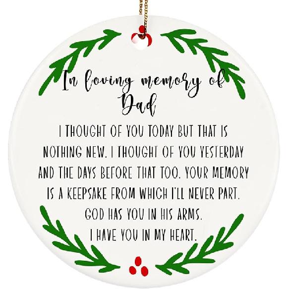 to My Daughter in Law Christmas Ornaments, Daughter-in-Law Christmas Ornament Gifts, Two-Side Printed 3'' Christmas Ornament for Christmas Tree,