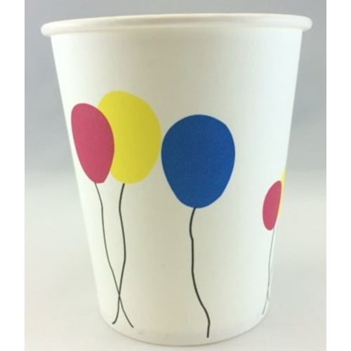 5 Oz. Paper Cups (balloon Pattern, 150cc) - 100 Count