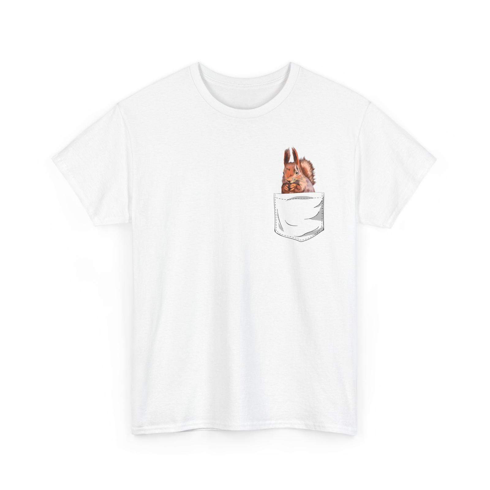 Squirrel Pocket T-Shirt, Squirrel Keeper Squirrel Rodents Lovers Men Shirt XL