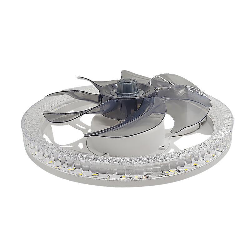 Nordische LED Deckenventilatorleuchte mit Fernbedienung - Minimalistisches rundes Design für modernes Schlafzimmer oder Restaurant