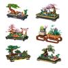 Bonsai Series: Succulent Peach Blossom & Green Pine Mini Building Block Toy Model 00898-903