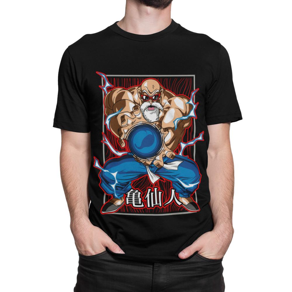 

Herren T-Shirt Bio Baumwolle Dragon ball Goku herr der schildkröten Muten-Roshi S