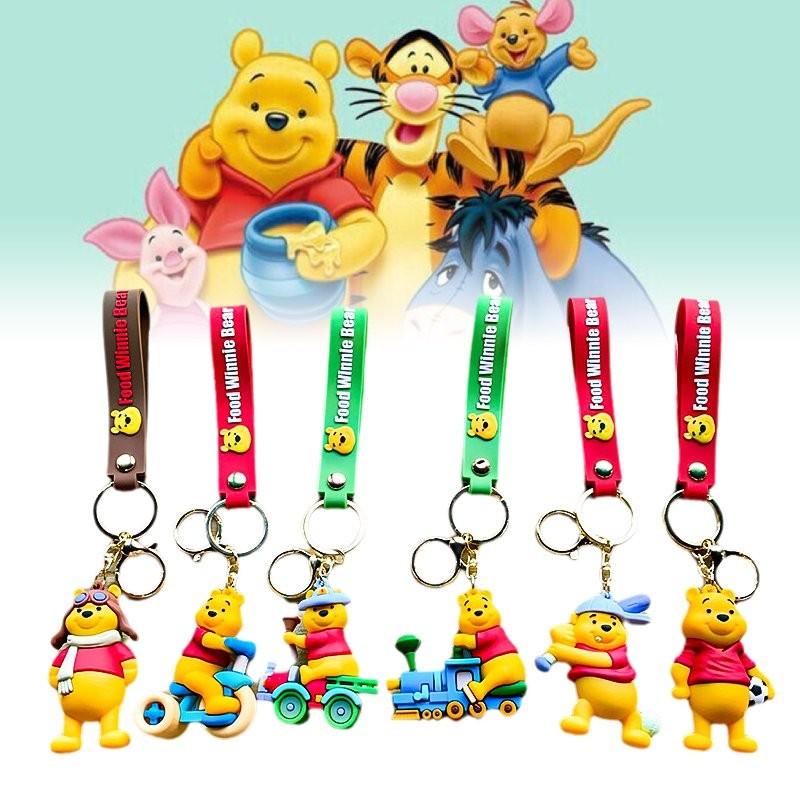 Cute Winnie The Pooh Keychain Adorable Cartoon Pvc Bag Charm Perfect Gift Idea