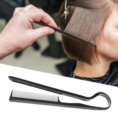 V-Shaped Hair Straightening Comb Folding Home Salon Women Hair Straightener Detangle Comb Brush Portable Hair Hairdressing Styling Tools