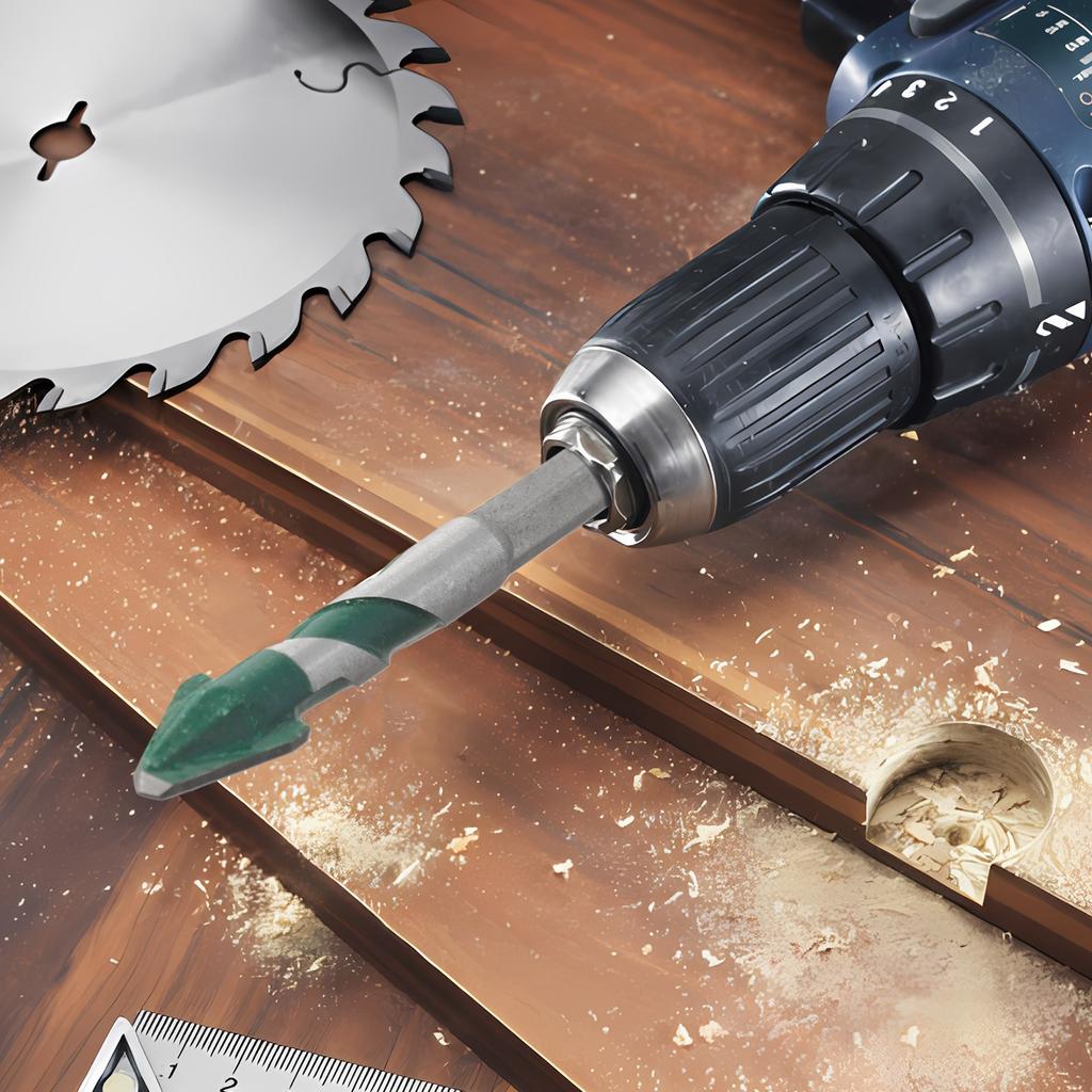 4PCS Drill Bit Set 6/8/10/12mm Multifunction Carbide Drill Bits Carbide Drilling For Wall Glass Wood Metal Tiles Drilling Tools