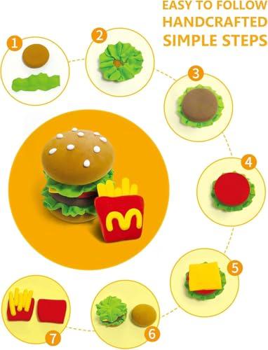 Sago Brothers Ultra-Lightweight Air-Dry Clay for Toddlers, 24-Color DIY Clay Set, Polymer Clay for Sculpting, Non-Toxic, Crystal Slime, Crafts, Educat