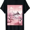 Pastel Dreams Unfold Tranquil Symphony with Cherry Blossoms T-Shirt(3)