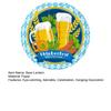 Oktoberfest Hanging Paper Lantern Decoration German Bavarian Beer Festival Round Paper Lantern for Party Supplies