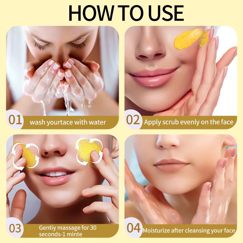 Kuangcai Vitamin C Turmeric Exfoliating Mask - Deep Cleansing & Moisturizing Pore Treatment