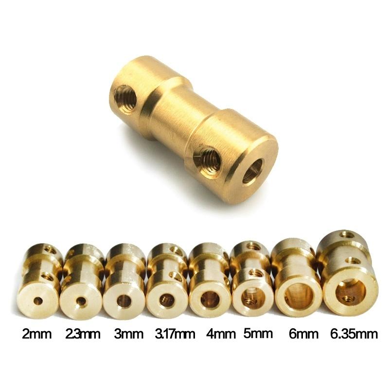 2mm/2.3mm/3mm/3.17mm/4mm/5mm/6mm Miniature Brass Rigid Coupling Motor Transmission Connector