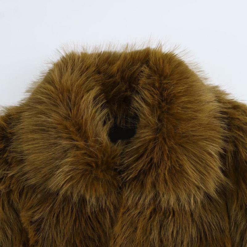 European & American Style Faux Fur Short Coat for Women - Winter Collection