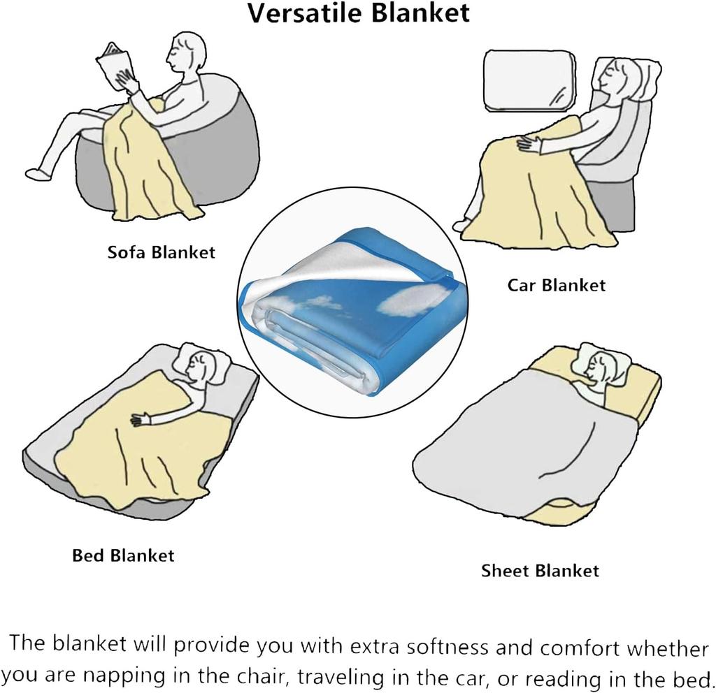 Owl blanket cosmic design blue gold pattern mystical art soft throw boho decor bedroom textile spiritual home accessory