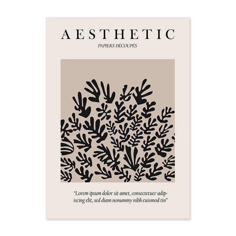 Henri Matisse Abstrakte Geometrische Gesicht Linie Beige Böhmischen Poster Wand Kunstdruck Leinwand Malerei Bild Schlafzimmer Wohnkultur