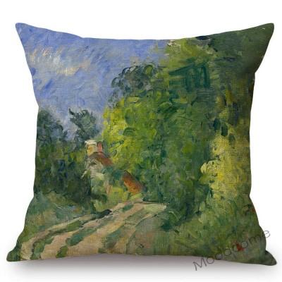 French Impressionism Artist Paul Cezanne Bather Still Life Country Views Oil Painting Sofa Pillow Cover Decorative Cushion Cover