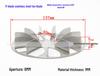 Pale Ventola Motore Forno/Friggitrice ad Aria Acciaio Inossidabile 304 e Zincato a 9/11 Lame 120mm & 100mm