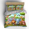 Jungle Animals Three-Piece Set For Kids Exquisite Three-Piece Bedding Set Gift For Kids And Adults