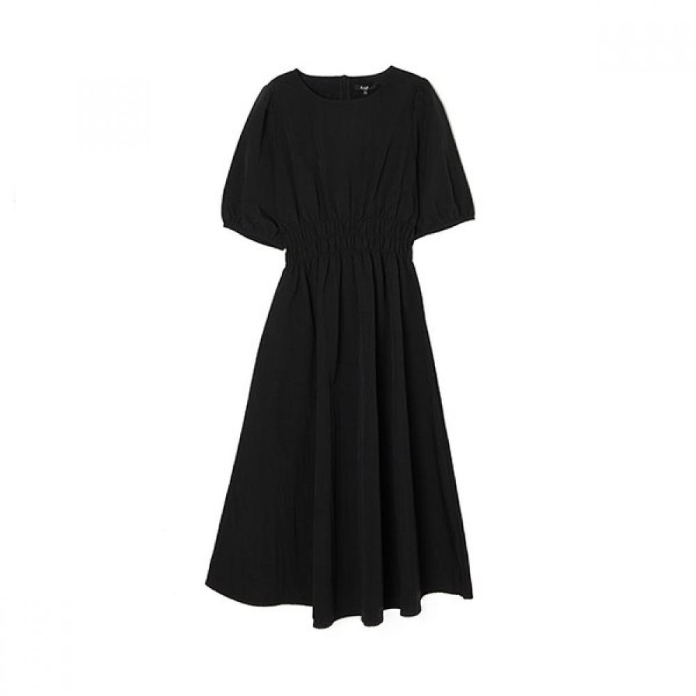 Lap Waist Smocking Nylon One Piece Ar2wos83 3color