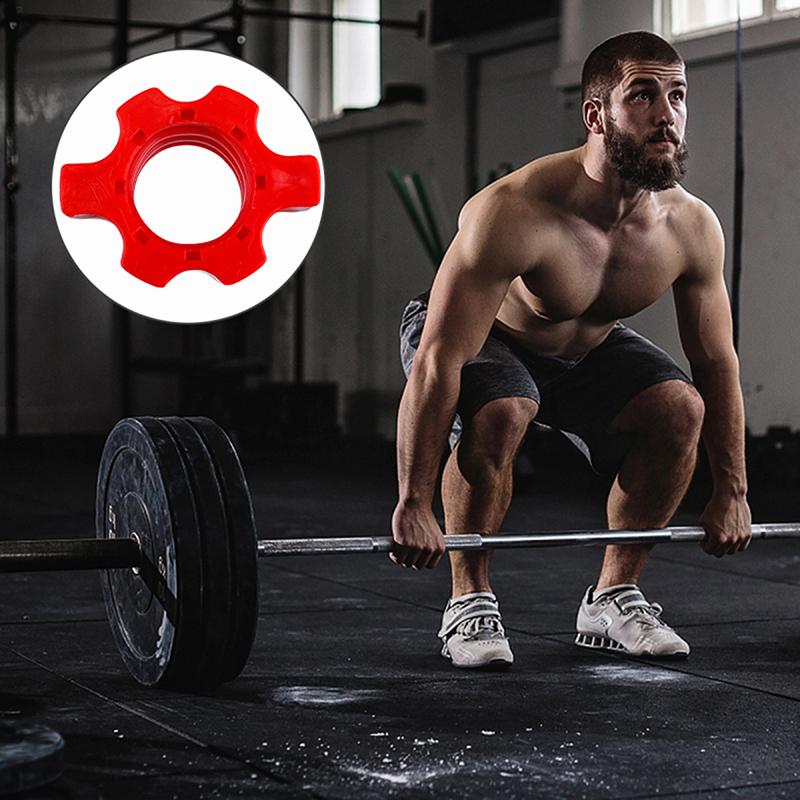 8/16Pcs Barbell Dumbbell Hexagonal Nut Fixing Accessories Home Gym Fitness Equipment Rod Screw Screw Collar Clamp