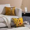 Gustav Klimt Oil Painting Pillow Case Ultra Soft Skin Friendly Fabric Cloud Like Comfort & Concealed Zipper