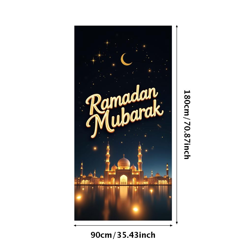 Decorative Mubarak Decoration Ramadan Banner Ramadan Photography Props For Muslim Holiday Event Decoration Community Event