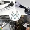 4pcs Professional Snap Ring Pliers Set, 7-Inch Heavy-Duty Internal/External Circlip Pliers with Straight/ Bent Tips, Durable Metal Construction,