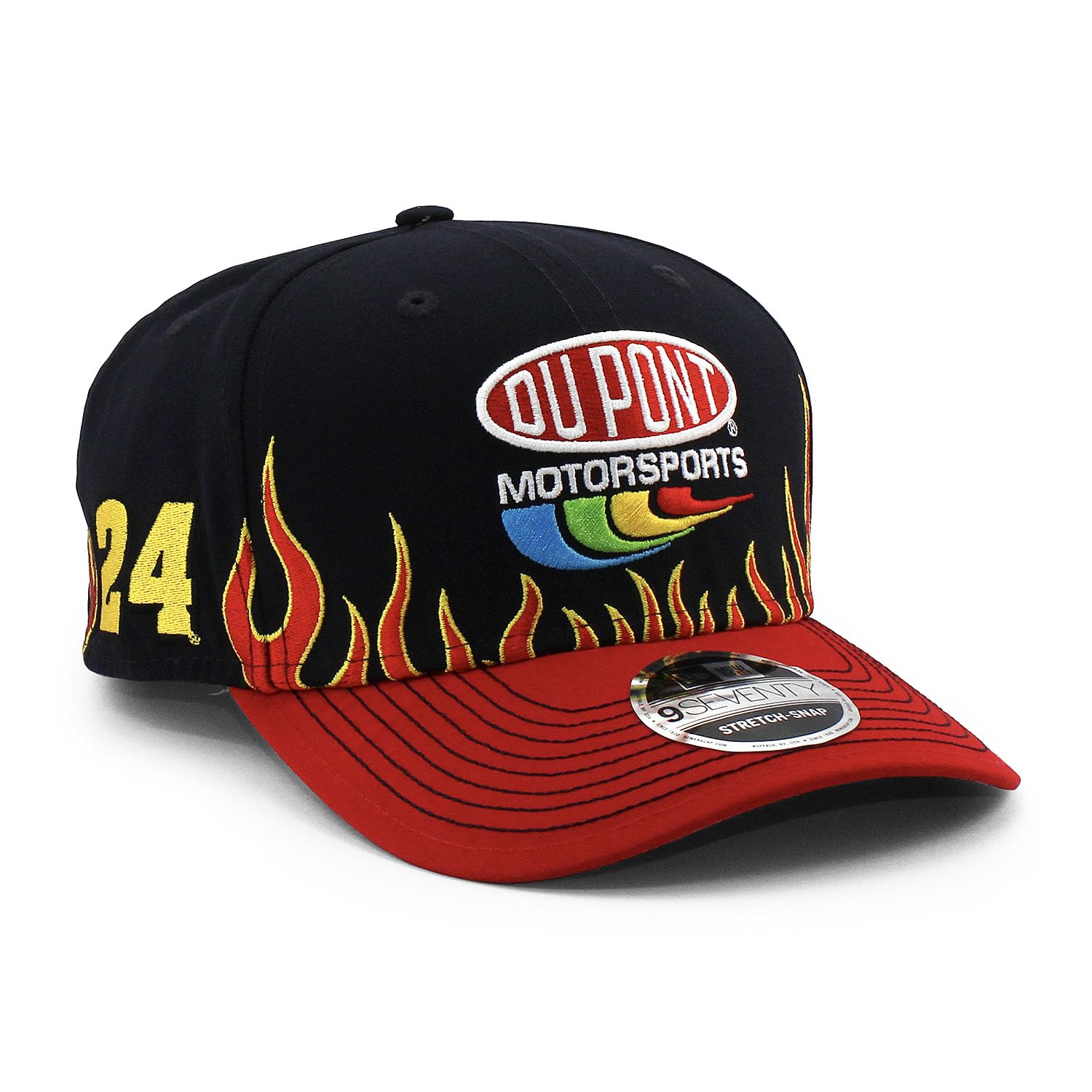 

Кепка New Era 9SEVENTY Stretch Snapback Nascar Джефф Гордон JEFF GORDON DUPONT FLAMES КЕПКА STRETCH SNAPBACK NASCAR ДЖЕФФ ГОРДОН Шляпа Гоночный автомобиль 970 чёрный