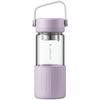 BUYDEEM Glass Bottle with Infuser 350 Ml, Model CD1008, Color Petal Purple