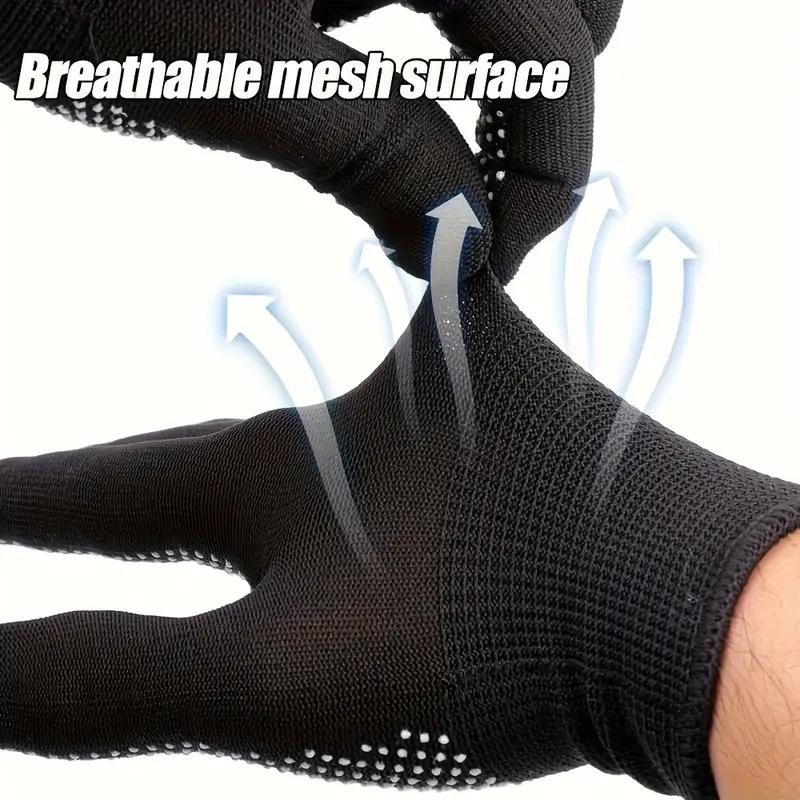 Nylon Dotted Gloves - Suitable for Outdoor Cycling, Camping, Fishing - Lightweight and Wear-Resistant, Available In A Variety of Colors